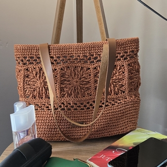 mozaik motif tasarım çanta (Bakır,çıtçıtlı)
