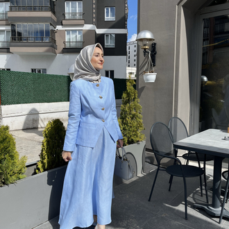 Maq özel tasarım ikili ceket etek takım