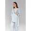 Mavi Biyeli Sabahlıklı Lohusa Pijama Takımı