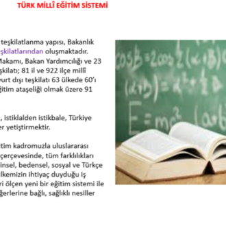 TÜRK EĞİTİM SİSTEMİ
