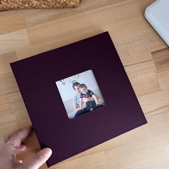 Çerçeve (Vişne) | El Yapımı Fotoğraf Albümü | Anı Defteri | 21x21
