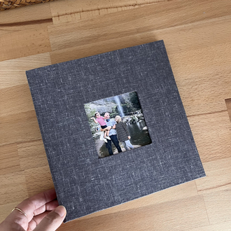Çerçeve (Füme) | El Yapımı Fotoğraf Albümü | Anı Defteri | 21x21