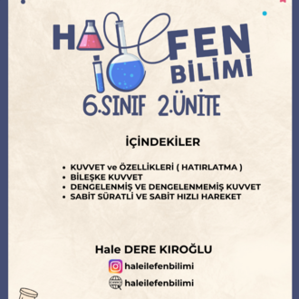 6.SINIF 2.ÜNİTE ÇALIŞMA FASİKÜLÜ HALEİLEFENBİLİMİ