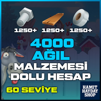 60 Seviye AĞIL DOLU HESAP