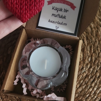 Mumluk ve anahtarlık hediye kutusu