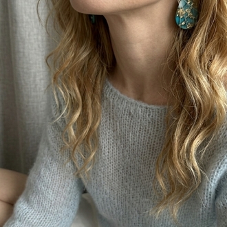 İki İplik Pinterest Model Mohair Kazak