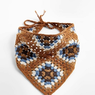 Etnik Desenli Granny Trend Bandana