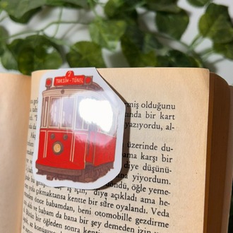 Mıknatıslı Tramvay kitap ayracı, Magnetli kitap ayracı, Manyetik kitap ayracı
