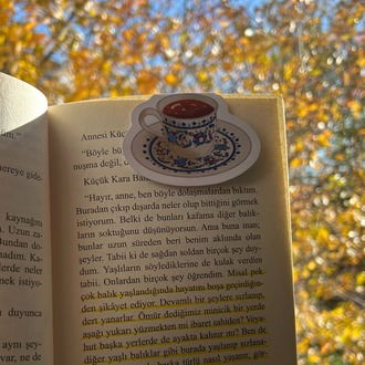 Türk kahvesi mıknatıslı kitap ayracı