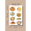 Yemek Temalı Sticker Seti