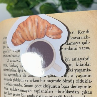 4'lü tatlı temalı mıknatıslı kitap ayracı çoklu