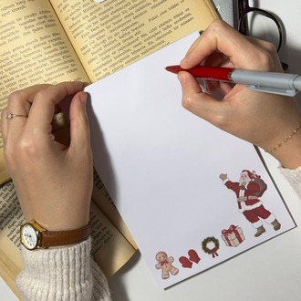 Noel ve yeni yıl temalı notepad