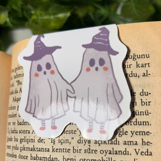 Hayalet temalı mıknatıslı kitap ayracı