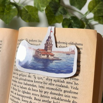 Mıknatıslı Kız Kulesi kitap ayracı, Magnetli kitap ayracı, Manyetik kitap ayracı