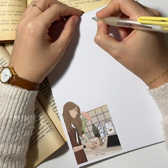 Mutfak Temalı Notepad Çek Kopar Defter, Tutkallı Bloknot, A5, Çizgisiz Defter