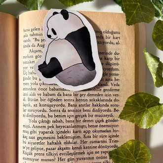 Mıknatıslı Panda kitap ayracı, Magnetli kitap ayracı, Manyetik kitap ayracı