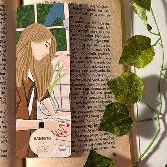 Aşçı temalı kitap ayracı, parlak kitap ayracı, su geçirmez kitap ayracı