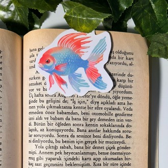 Renkli balık temalı mıknatıslı kitap ayracı