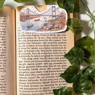 Mıknatıslı Boğaz köprüsü kitap ayracı, Magnetli kitap ayracı, Manyetik kitap ayracı