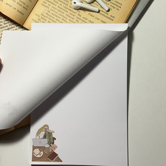 Kahve ve iş temalı notepad/memopad