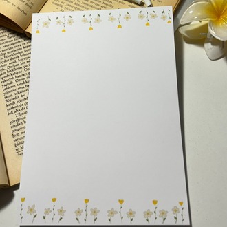 Papatya temalı notepad/memopad