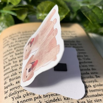Köpek temalı mıknatıslı kitap ayracı