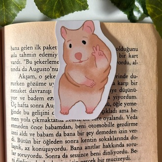 Mıknatıslı Hamster kitap ayracı, Magnetli kitap ayracı, Manyetik kitap ayraç