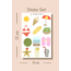 Mevsim temalı 4lü Çoklu Sticker Seti, 8x12 cm, çıkartma, bullet journal, scrapbook, etiket