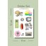 Vintage Çoklu Sticker Seti, 4lü sticker, Noel sticker, 8x12 cm, çıkartma, bujo, etiket
