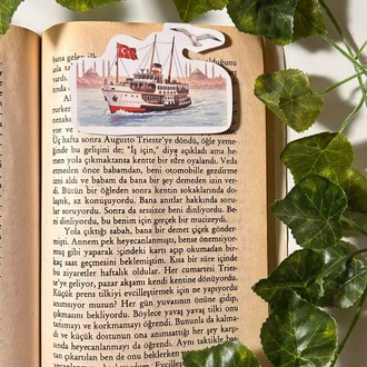 Mıknatıslı Vapur kitap ayracı, Magnetli kitap ayracı, Manyetik kitap ayracı