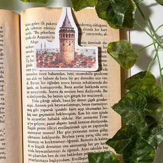 Mıknatıslı Galata Kulesi kitap ayracı, Magnetli kitap ayracı, Manyetik kitap ayracı
