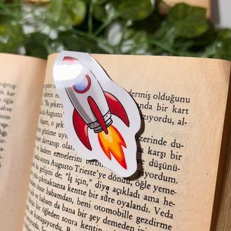 Roket kitap ayracı mıknatıslı kitap ayracı magnetli kitap ayracı manyetik ayraç