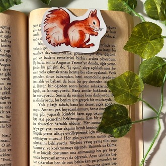 Mıknatıslı Sincap kitap ayracı, Magnetli kitap ayracı, Manyetik kitap ayracı