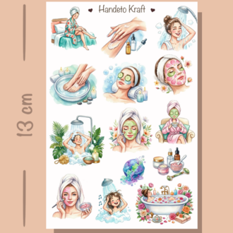 4'lü Clean Girl Sticker Seti, Planner Etiket, Çıkartma, Ajanda Sticker, Journal Sticker