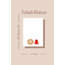 Simit ve çay temalı notepad /Çek kopar not defteri, A6 boyutu, 40 sf., Tutkallı bloknot