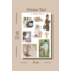 Mod ve bakım temalı Çoklu Sticker, 8li sticker, 9x13 cm,