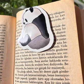 Mıknatıslı Panda kitap ayracı, Magnetli kitap ayracı, Manyetik kitap ayracı