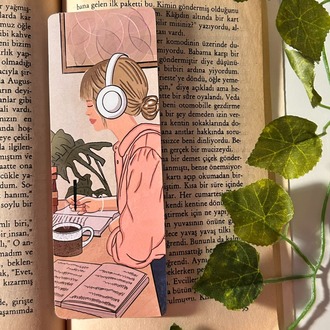 Çoklu kitap ayracı, 4 adet, El yapımı, uzun sarı saç