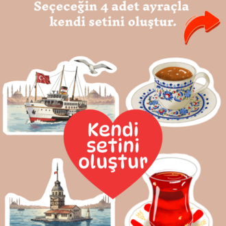 Kendi setini oluştur- Mıknatıslı kitap ayracı (Ürün açıklamasını okuyunuz.)