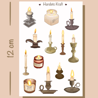 Vintage sticker seti 4'lü Set, 8x12 cm, çıkartma, bullet journal, scrapbook, kolaj, etiket