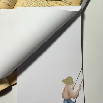 Salıncak temalı notepad/memopad