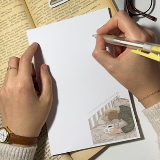Uyku kahve Notepad Çek Kopar Defter, Tutkallı Bloknot, A5, Çizgisiz Defter