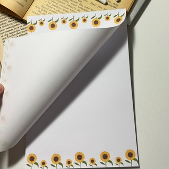 Ayçiçek temalı notepad