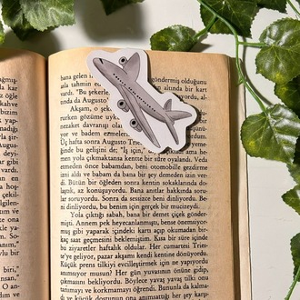 Mıknatıslı Uçak kitap ayracı, Magnetli kitap ayracı, Manyetik kitap ayracı