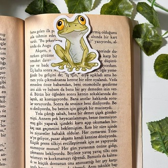 Kurbağa kitap ayracı mıknatıslı kitap ayracı magnetli kitap ayracı manyetik ayraç
