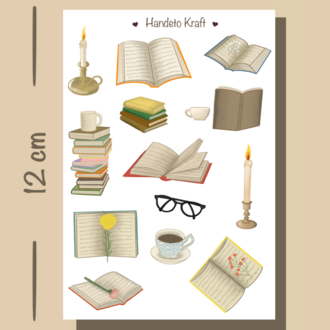 Vintage sticker seti 4'lü Set, 8x12 cm, çıkartma, bullet journal, scrapbook, kolaj, etiket