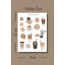 Kahve sticker serisi