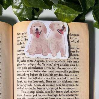 Köpek temalı mıknatıslı kitap ayracı