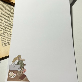 Kahve ve iş temalı notepad/memopad