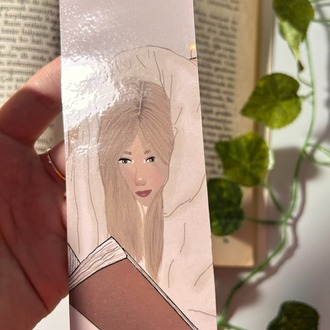 Yorgan ve kitap temalı kitap ayracı
